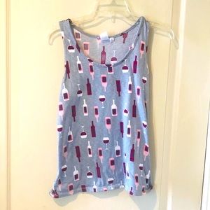 🌺4 Items 25$🌺 Graphic Tank Top - Wine - MEDIUM